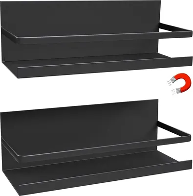 Productafbeelding van Famanu Magnetische kruidenrekken – Ruimtebesparend en veelzijdig – Set van 2