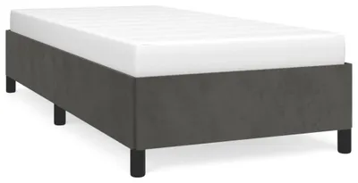 Obrázok produktu pre vidaXL Rám postele bez matraca tmavosivý 100x200 cm zamat