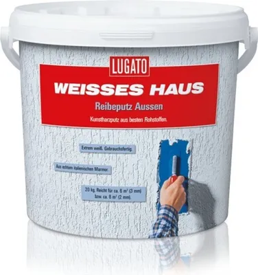 Produktbild von Lugato Weisses Haus Reibeputz aussen