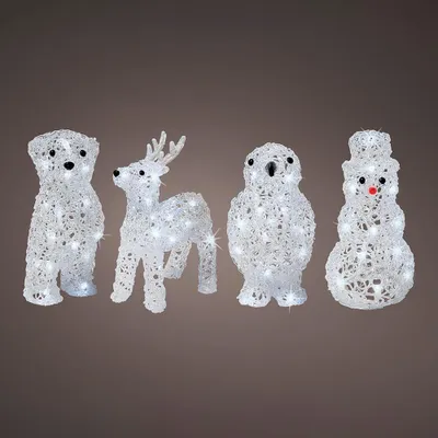 Obrázek produktu pro Dekorativní zahradní figurka Lumineo 491031 Vánoční zvířata 17 x 12 x 23 cm