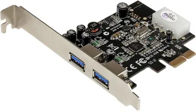 Obrázek produktu pro StarTech.com PEXUSB3S25, PCIe, USB 3.2 Gen 1 (3.1 Gen 1), Plná výška / nízký profil, PCIe 2.0, 3 m, CE, FCC