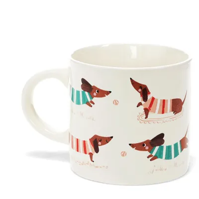 Produktbild von Becher Sausage Dog Keramik ca. 350 ml spülmaschinenfest Dackel Motiv