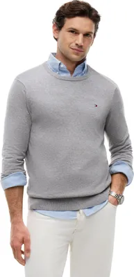 Produktbild von Tommy Hilfiger 8720115364331, Erwachsener, Männlich, Pullover, Grau, Rundhals, Langärmlig