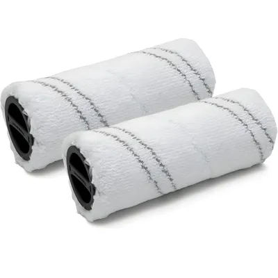 Produktbild von SQOON® Mikrofaserwalzen für Kärcher FC3 / FC5 / FC7 – 2er Set – Ersatz für 2.055-007.0 – Waschbar & langlebig