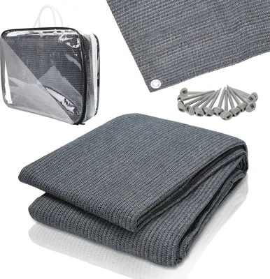 Produktbild von Clanmacy Vorzeltteppich,Zeltteppich,Rasenschutz,viele Größen,Grau,200*200CM