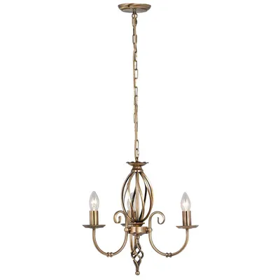 Produktbild von Elstead Artisan Kronleuchter E14 3-fach Gealtertes Messing
