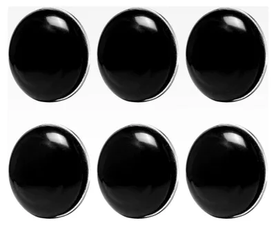 Produktbild von 6 Stück Schwarze Runde Magnetische Vorhanggewichte für Vorhänge