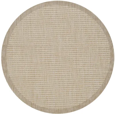 Produktbild von Outdoor Teppich GIZA Beige 160 x 160 cm Rund