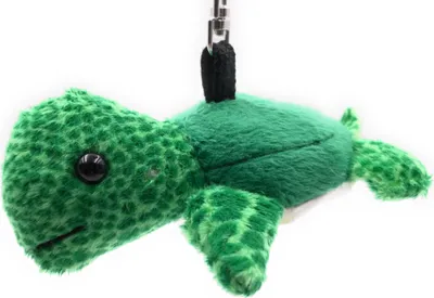 Image de Onwomania Peluche / Doudou / Tissu Animal Porte-clés Tortue vert mer 8 cm