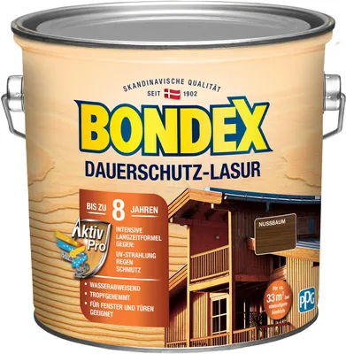Produktbild von Bondex Dauerschutz Lasur 2,5 L nussbaum