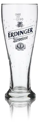 Produktbild von Erdinger Urweisse Glas 0,5l Weißbierglas Hefeweizen Gläser Tropfen-Design