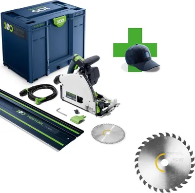 Produktbild von Festool Tauchsäge TS 60 KEBQ-Plus-FS 100Y 578221 + Kreissägeblatt 168x1,8x20 W28