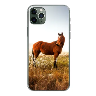 Produktbild von MuchoWow® Handyhülle Schutzhülle Hülle für iPhone 11 Pro Max Pferd - Weide - Australien Silikon Softcase Handy Hülle - Schutz