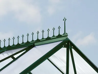 Obrázok produktu pre Vitavia hrebeňová koruna pre skleníky "Merkur", "Mars", "Uran", "Diana", "Meridian 1", "Meridian 2", "Jupiter", "Dione" smaragdovo zelená