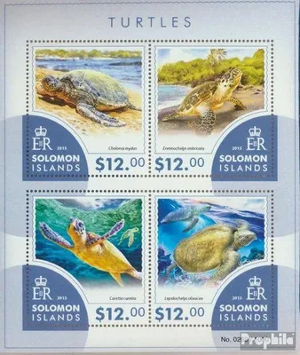 Produktbild von Briefmarken Salomoninseln 2015 Mi 3307-3310 Kleinbogen (kompl. Ausg.) postfrisch Schildkröten