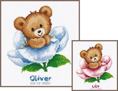Productafbeelding van Lettersteekpatroon Pakketten voor Borduren | 20 x 20 cm