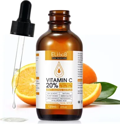 Immagine prodotto di Siero viso con vitamina C ed E acido ialuronico antirughe vegano, 2x 120ml