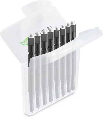 Produktbild von JB White 8 Cerumenfilter für Hörgeräte, Ersatzfilter, Filter geeignet für Widex Nanocare Wachsschutz | Oticon MiniFit | Phonak Cerustop Wax Guards | Signia 3.0 | Resound Hörgerätefilter (1,3mm)
