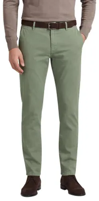 Produktbild von Alberto Rob Chino Hose Grün mit schmalem Schnitt, Baumwoll-Elasthan-Mischung
