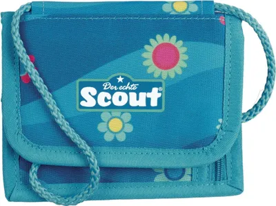 Produktbild von Scout Geldbörse Brustbeutel Little Flowers hellblau
