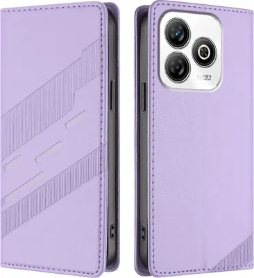 Image de Etui pour ZTE Blade V60 Smart, étui portefeuille en cuirPolyuréthaneavec fente pour carte et fonction stand Violett