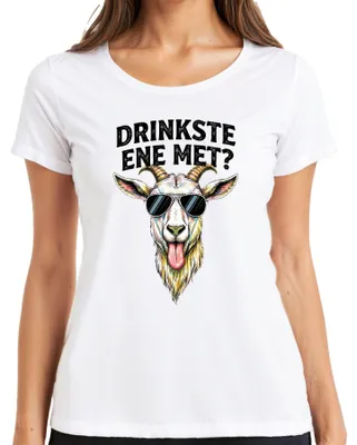 Obrázok produktu pre Chceš si niečo dať? Tričko pre ženy s motívom Kölsch Ziegenkopf a vtipnými slnečnými okuliarmi na karneval, biele, XL