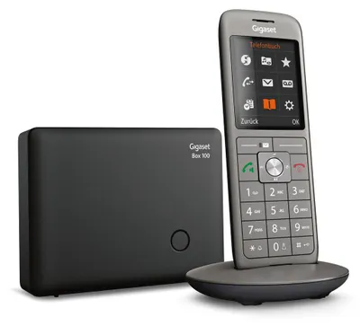 Produktbild von Gigaset CL 660, DECT-Telefon, Kabelloses Mobilteil, Freisprecheinrichtung, 400 Eintragungen, Anthrazit, Schwarz