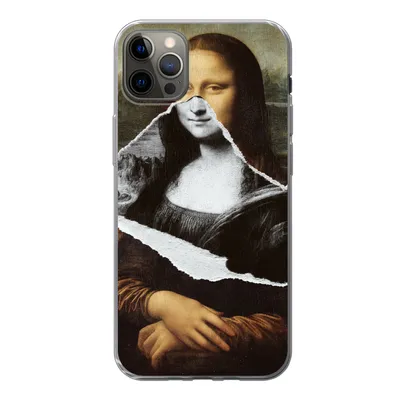 Produktbild von MuchoWow® Handyhülle Schutzhülle Hülle für iPhone 12 Pro Max Mona Lisa - Da Vinci - Kunst Silikon Softcase Handy Hülle - Hartschale