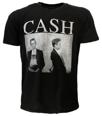 Produktbild von Johnny Cash Mug Shot T-Shirt – Offizielles Merchandise - S