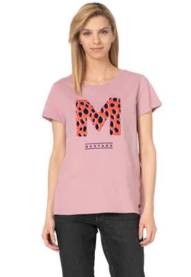 Produktbild von MUSTANG Damen, T-Shirt ALINA C PRINT, S, Rosa, sport, tshirt, shirt