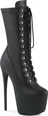 Produktbild von Pleaser JUBILANT-1048 Plateau Stiefeletten Schwarz Kunstleder EU 42