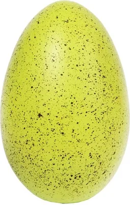 Zdjęcie produktu dla Ceramiczne Jajko Wielkanocne - Zestaw Dekoracyjny Zielone Nakrapiane 13 cm