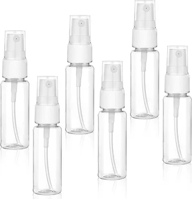 Produktbild von 30 Stück transparente 20 ml kleine Sprühflaschen, nachfüllbare Plastik Spraybehälter, Reise Hautpflege