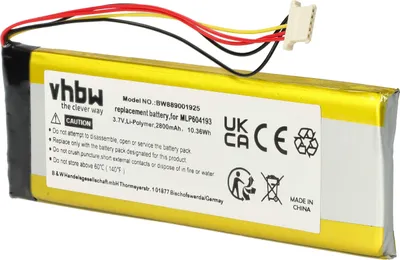 Produktbild von vhbw Akku kompatibel mit Autel TS508K, TS408, TS508 Kfz-Diagnosegerät (2800 mAh, 3,7 V, Li-Polymer)