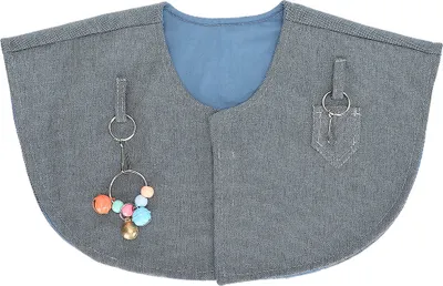 Image de Cape d'épaule pour perroquets, couche de protection résistante à l'entraînement, avec cale-pieds & œillets pour jouets, pour vétérinaires & éleveurs d'oiseaux (protection, manipulation)