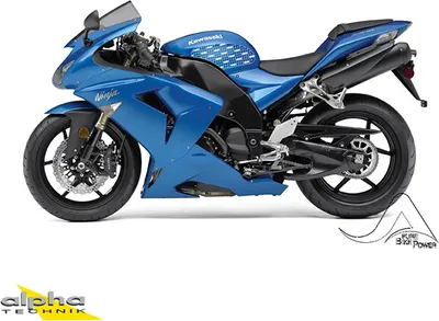 Produktbild von Stompgrip schwarz, Kawasaki ZX10R, 2004-07 ZX10R Ninja ZXT00C