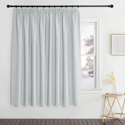 Immagine prodotto di Tenda oscurante, grigio e bianco, altezza 175 cm, larghezza 280 cm, in poliestere