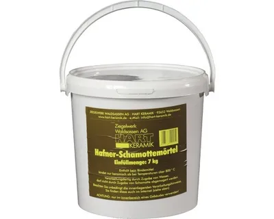 Produktbild von Feuerfester Schamotte-Mörtel zum Verfugen und Ausbessern von Kaminöfen, 7 kg