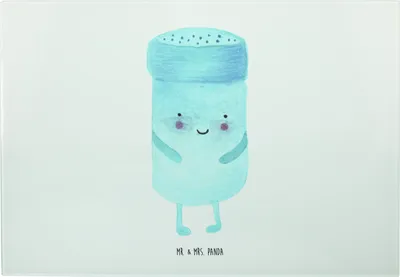 Produktbild von Mr. & Mrs. Panda Glas-Schneidebrett Beste Freunde Salz - Weiß - Geschenk, Brotzeitplatte, Servierplatte, Fehlende Keywords, vesperbrett, Vesperplatte, Frühstücksbrett
