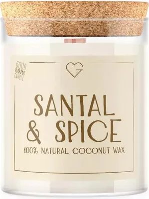 Obrázek produktu pro Goodie Svíčka s dřevěným praskajícím knotem - Santal & Spice 160 g