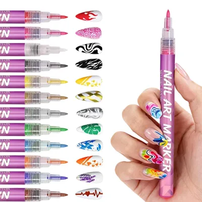 Produktbild von Nagelmarker mit feiner Spitze, erhältlich in 12 Farben