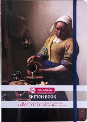 Produktbild von Talens Art Creation - Skizzenbuch Art Creation 80 weiße Blätter 140gr 210x297mm Die Milchmagd | 5 Stück