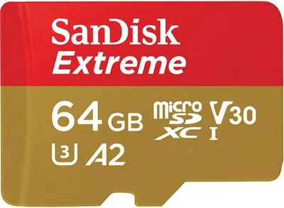 Immagine prodotto di SanDisk Extreme 64 GB microSDXC UHS-I Classe 3, SDSQXA2-064G-GN6AA