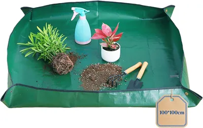 Produktbild von Pflanzmatte 100x100 cm, PE, wasserdicht, wiederverwendbar, für Zimmerpflanzen