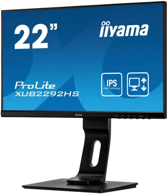 Produktbild von iiyama ProLite XUB2292HS-B1, 54,6 cm (21.5"), 1920 x 1080 Pixel, Full HD, LED, 4 ms, Schwarz