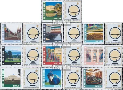 Produktbild von Briefmarken UNO - Genf 2019 Mi 1088Zf-1097Zf mit Zierfeld (kompl.Ausg.) postfrisch Postverwaltung