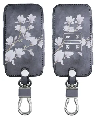 Produktbild von kwmobile Autoschlüssel Hülle kompatibel mit Renault 4-Tasten Smartkey Autoschlüssel (nur Keyless Go) - Kunstleder Schutzhülle Schlüsselhülle Cover