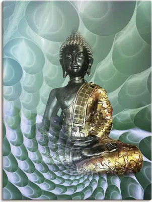 Produktbild von ARTland Leinwandbild Buddhas Traumwelt CB Größe: 90x120 cm