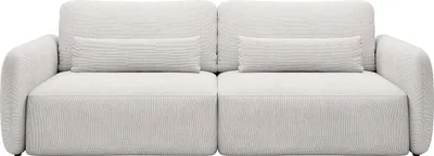 Produktbild von 3-Sitzer-Schlafsofa mit beigem Strukturbezug - VOPOZA