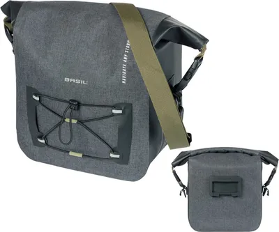 Produktbild von Basil Lenkertasche Navigator Storm KF sw, 27x24x15cm,10-11 ltr, KF-Adapterpl.